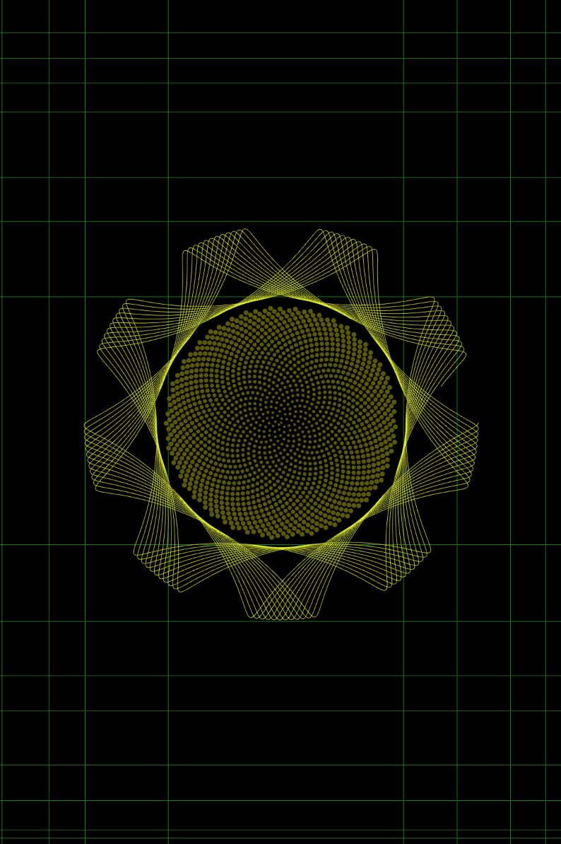 Spirograph — same generator, different seed.